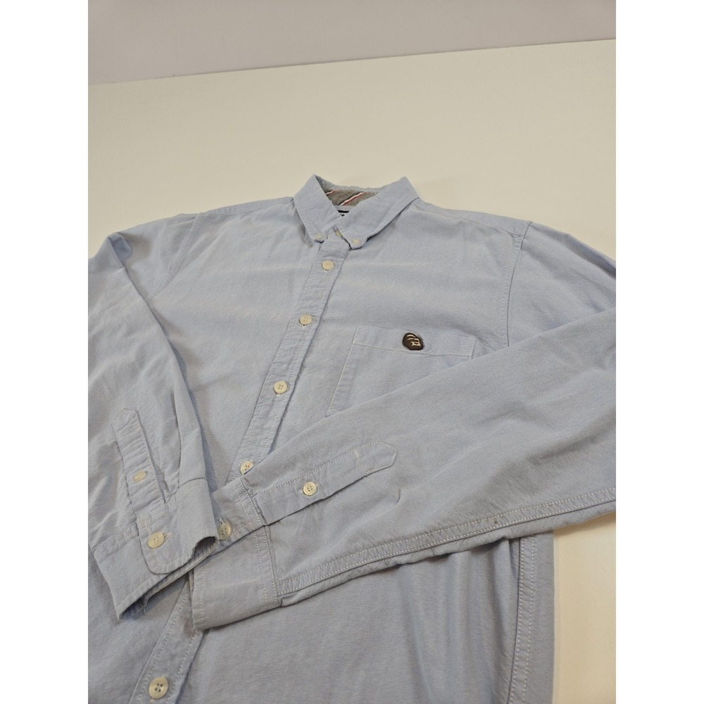 Xlarge Streetwear Shirt Men's Large Blue Button Down L/S Chambray Fine Clothing